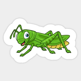 Kawaii Grasshopper Sticker